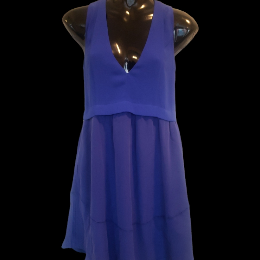 Wilfred silk dress sz 00- 2 tones of blue (marine blue & lighter tone blue